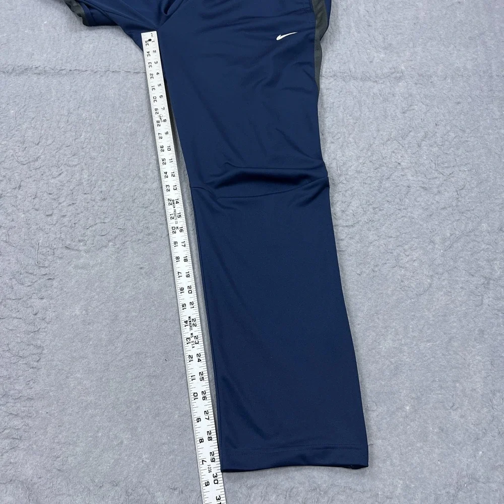 Nike Pants Womens Large Blue Epic Training Joggers Ankle Zip Warmup Track 836120